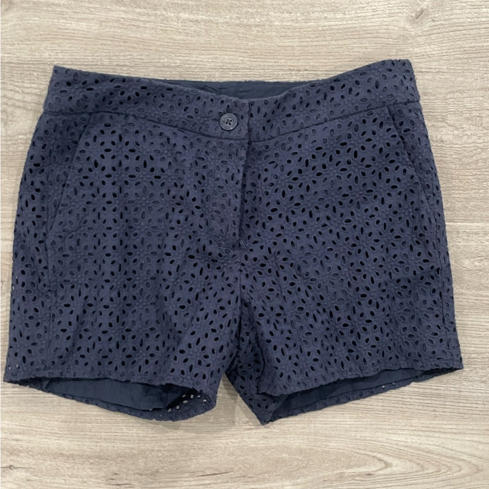 Cynthia Rowley Eyelet Navy Blue Shorts